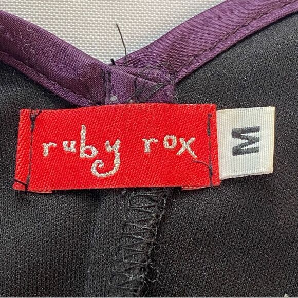 Y2K Ruby Rox Black Sleeveless Cocktail Dress Size Medium - Picture 6 of 11